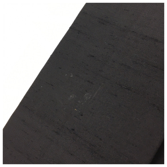 正絹　紬　黒　絣柄　個性派　飛び柄　角帯　上質　男物　長さ400　巾10 6枚目の画像