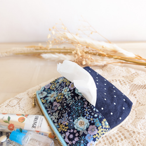 母の日]紫陽花の手刺繍のポーチ ポーチ BOX AND ONE 通販