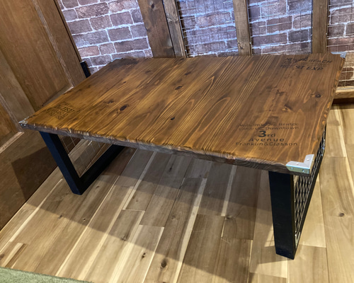 ハンドメイド】男前カフェテーブル センターテーブル