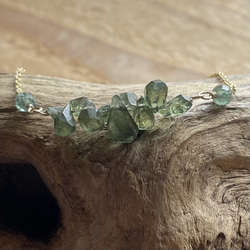 グリーンアパタイト　水晶　14kgf　ネックレス　40cm　45cm 2枚目の画像