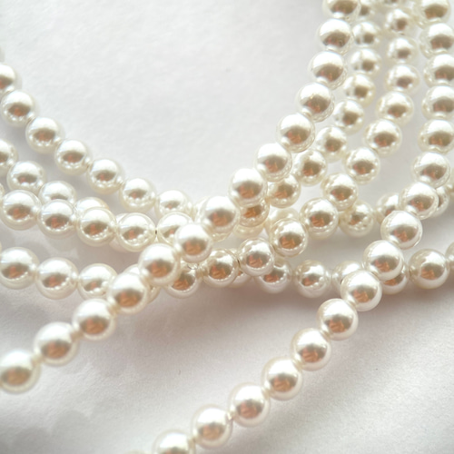 送料無料】シェルパール パール ラリエット ベビーパール ロング