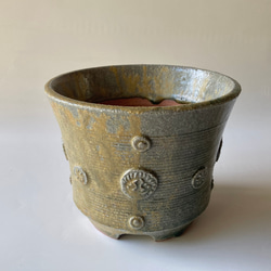 真鍮製 チェリー模様 アンティーク ジャルニディエール プランター