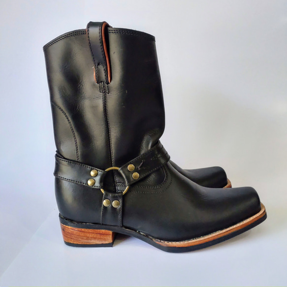 ◇新作◇本革ウエスタンブーツ◇シンプル◇24.5cmから◇本革◇高級