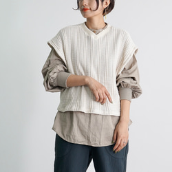 ベルギーリネン100% V ニットベスト ベスト CH_hdmn 通販 16115201