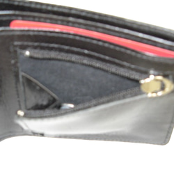 薄型　スリム　二つ折り財布 エナメルゴールド 7枚目の画像