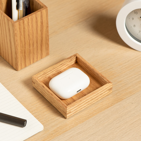 木製のシンプルな小物入れ　机の整理に　　 3枚目の画像