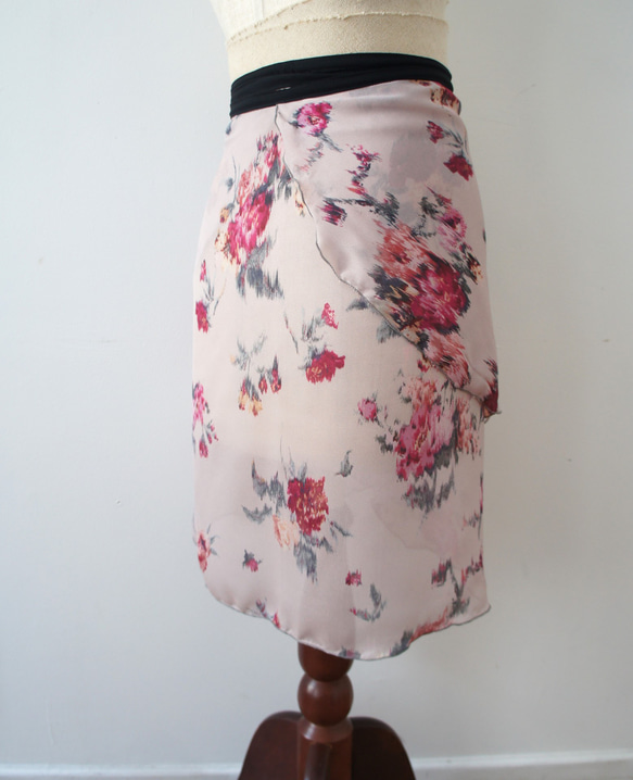 バレエ　ラップスカート[ピオニー・ピンクC52-136]X148Cpeonypink 10枚目の画像