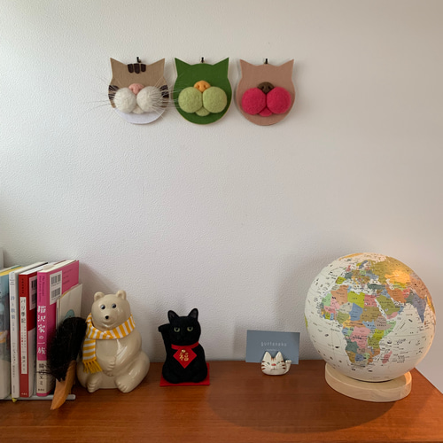 ねこの髭さし 猫ひげ ねこのひげ集め 猫ひげ保管 羊毛フェルト