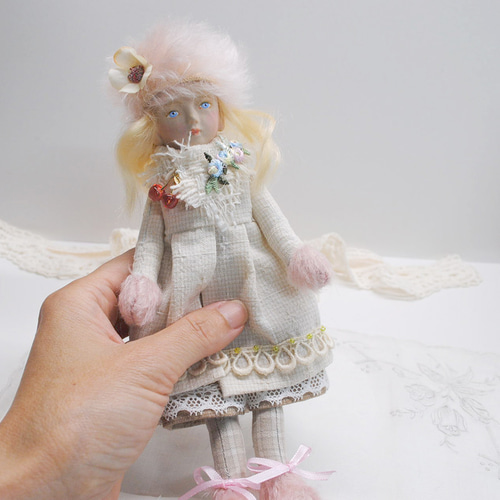 小さいお人形〈doll-さくらんぼ2〉創作人形 その他人形 すずきまみ