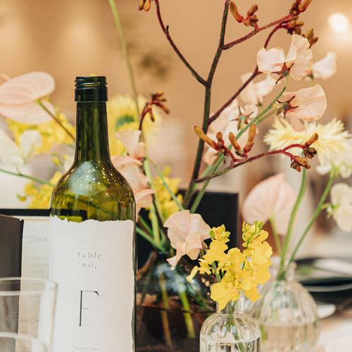 12卓分即日作成可能] テーブルナンバー ワインボトル ワイン瓶 10卓分