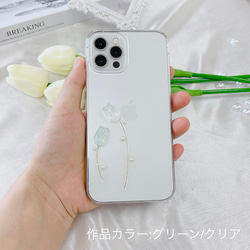 チューリップ クリアケース　iPhoneケース 3枚目の画像