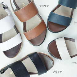 【アシオト】神戸の靴職人が作った♪超軽量・純国産レザーサンダル♪モデルサイズ26.0cmまで対応商品（A7015） 9枚目の画像