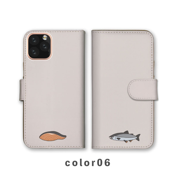 鮭魚魚片烤魚海洋生物智慧型手機保護殼相容所有型號筆記型卡片儲存NLFT-BKCS-20h 第7張的照片