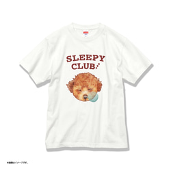 「SLEEPY CLUB_プードル」コットンTシャツ/送料無料 3枚目の画像
