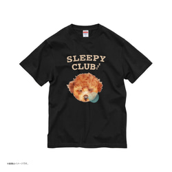「SLEEPY CLUB_プードル」コットンTシャツ/送料無料 4枚目の画像