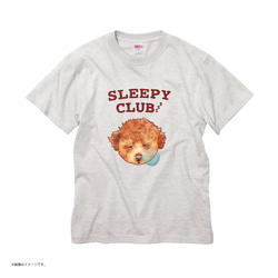 「SLEEPY CLUB_プードル」コットンTシャツ/送料無料 5枚目の画像