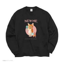 リラックスBIGシルエットTシャツ「NEW ME 週2回のお楽しみ。」/送料無料 4枚目の画像