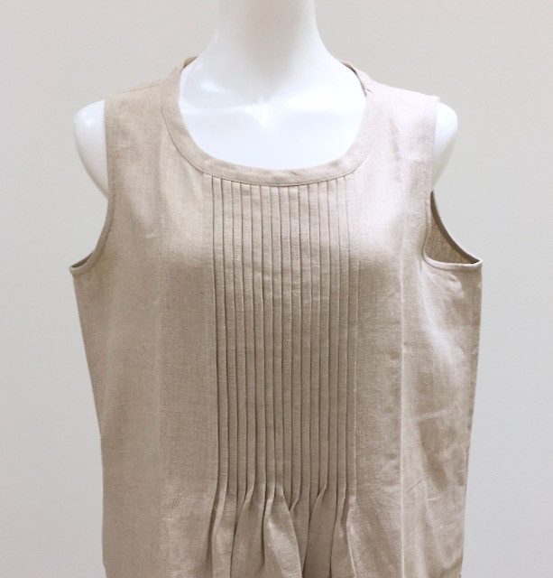 ベルギーリネンピンタックワンピース