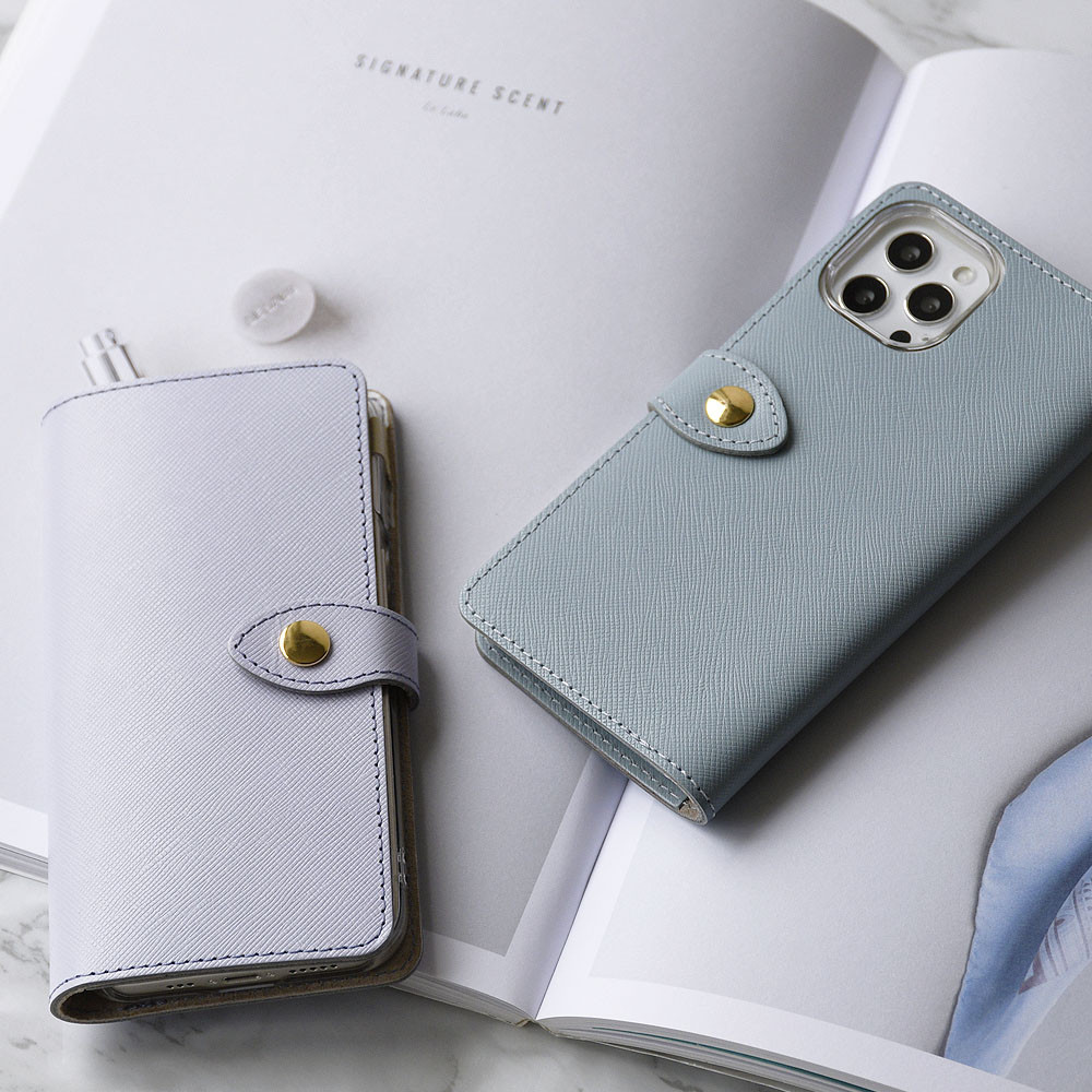サフィアーノレザー スマホケース 本革 手帳型 ほぼ全機種対応