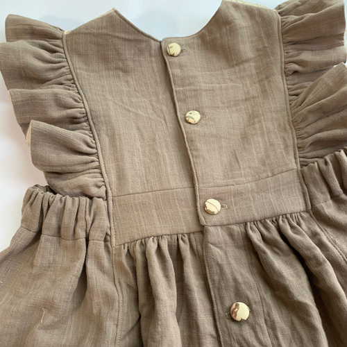90-140cm) ハンドメイド子供服 リバティ✳︎田園風フリル 90-140cm) ハンドメイド子供服 リバティ✳︎田園風フリル