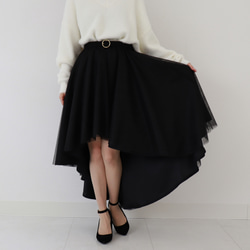 フィッシュテールスカート　黒 5枚目の画像