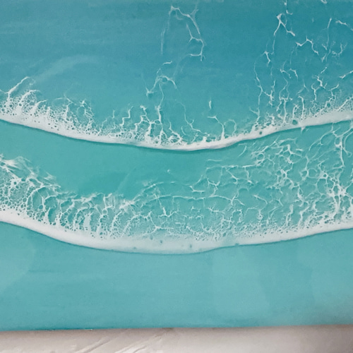 レジンアート海(森) 海レジン レジンアート Beach Art カスタムオーダー （90cm×30cm