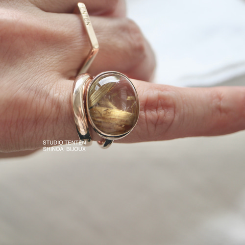 K10[ルチルの実]goldルチルクォーツ