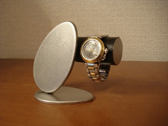 ウォッチスタンド　ラッピング　名入れ　刻印　ブラックかわいいダブルエッグ腕時計スタンド　130316 2枚目の画像