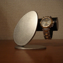 ウォッチスタンド　ラッピング　名入れ　刻印　ブラックかわいいダブルエッグ腕時計スタンド　130316 5枚目の画像