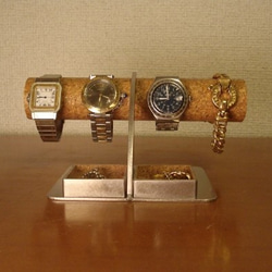 腕時計スタンド　ウォッチスタンド　腕時計　アクセサリー角ダブルトレイ腕時計スタンド 2枚目の画像
