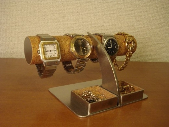 腕時計スタンド　ウォッチスタンド　腕時計　アクセサリー角ダブルトレイ腕時計スタンド 1枚目の画像