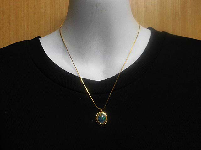 天然石 オパールネックレス(ペンダント) 　　　240101242