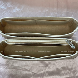 ココハンドル coco handle 幅29用　フラップバッグ　専用　バッグインバッグ　インナーバッグ　ベージュ 6枚目の画像