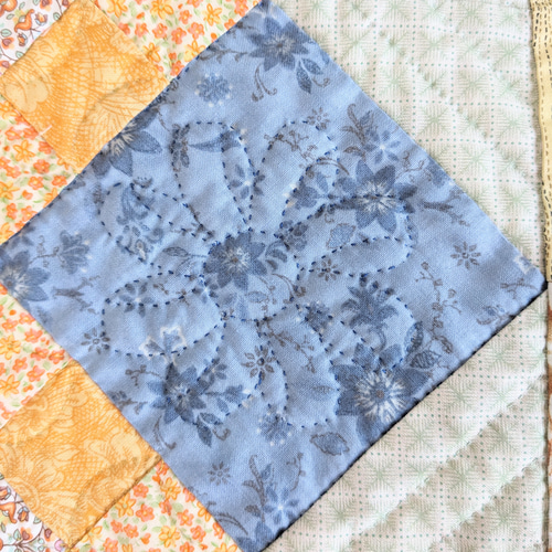 春の欧風パッチワークキルトのクッションカバー クッション