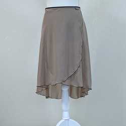 糸と丈が選べるバレエ巻きスカート　ｶﾌｪｵﾚ 1枚目の画像