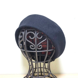 ブラック　デニム　ベレー帽　親子コーデ 2枚目の画像