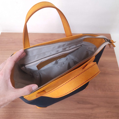 オーダーメイド】色の組み合わせ自由 革と帆布のオリジナル