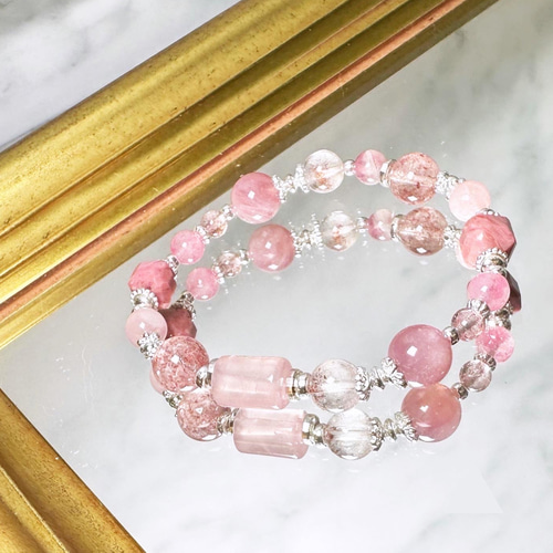 さくらカラーパレット・ストロベリークォーツ・ローズストーン・真島