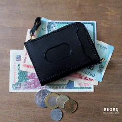 栃木レザー使用　L字ファスナーのミニ財布 1枚目の画像