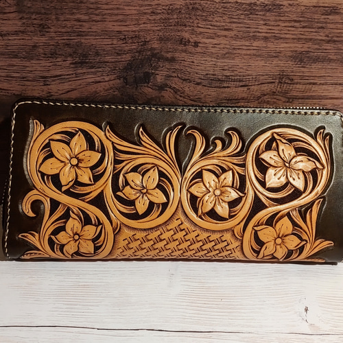 カービング ラウンドファスナーロングウォレット 長財布 Luemo 通販