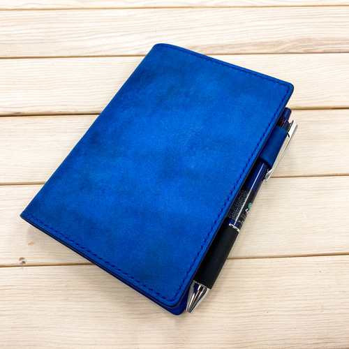 手帳カバー A6／B6／A5／B5（スクラッチブルー）スケジュール帳 手帳