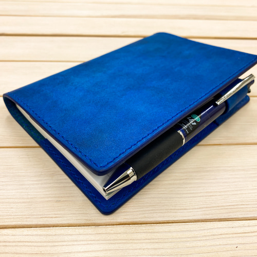 手帳カバー A6／B6／A5／B5（スクラッチブルー）スケジュール帳 手帳
