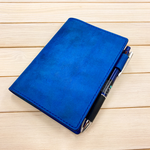 手帳カバー A6／B6／A5／B5（スクラッチブルー）スケジュール帳 手帳