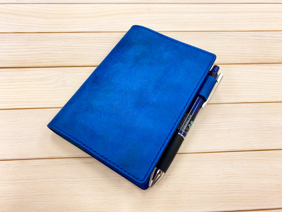 手帳カバー A6／B6／A5／B5（スクラッチブルー）スケジュール帳 手帳