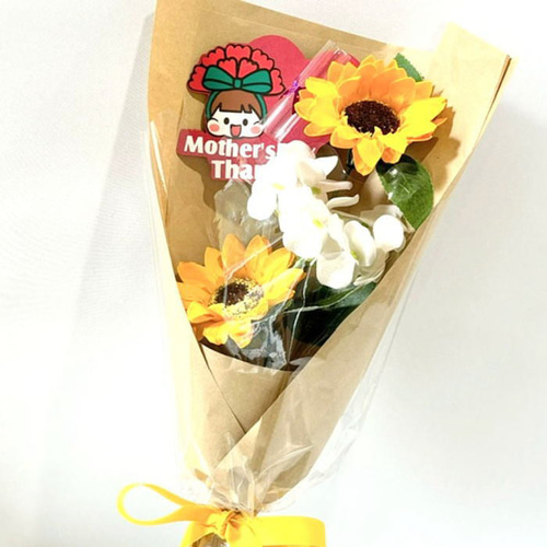 花束ポチ袋 ソープフラワー 3本タイプ ご祝儀花束 プレゼント