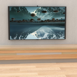 [手作り家具】桧（四国産）無垢材・オイルフィニッシュ・のシンプルなテレビ台 w170 Simple_Plexi 1枚目の画像