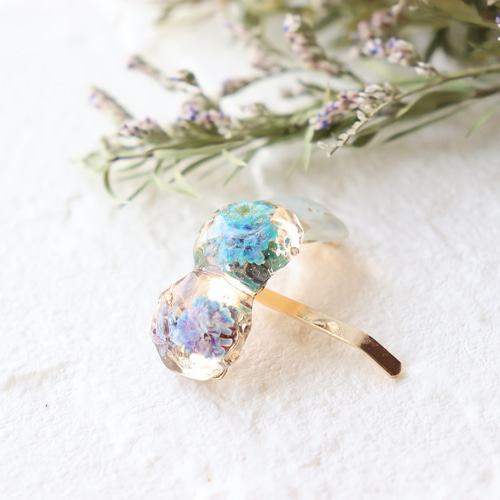 【1358】K☆　レジン　マトリカリア　ヘアゴム　ポニーフック 1577】レジン マトリカリア ヘアゴム ポニーフック ブロ―チ