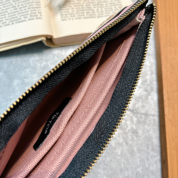再販！▪️インド刺繍リボンのお財布ポーチ▪️ハンドメイド・やりくりポーチ・財布・長財布・母の日 4枚目の画像