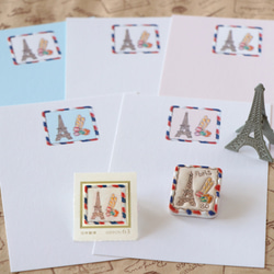 パリ（白）　ポストカード1枚 5枚目の画像