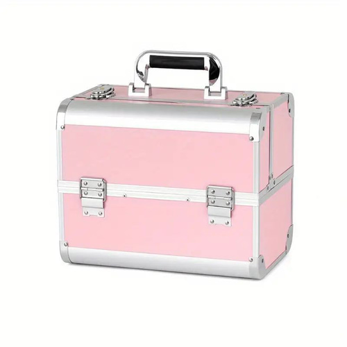 メイクボックス ピンク 大容量 コスメボックス 持ち運び 化粧ボックス
